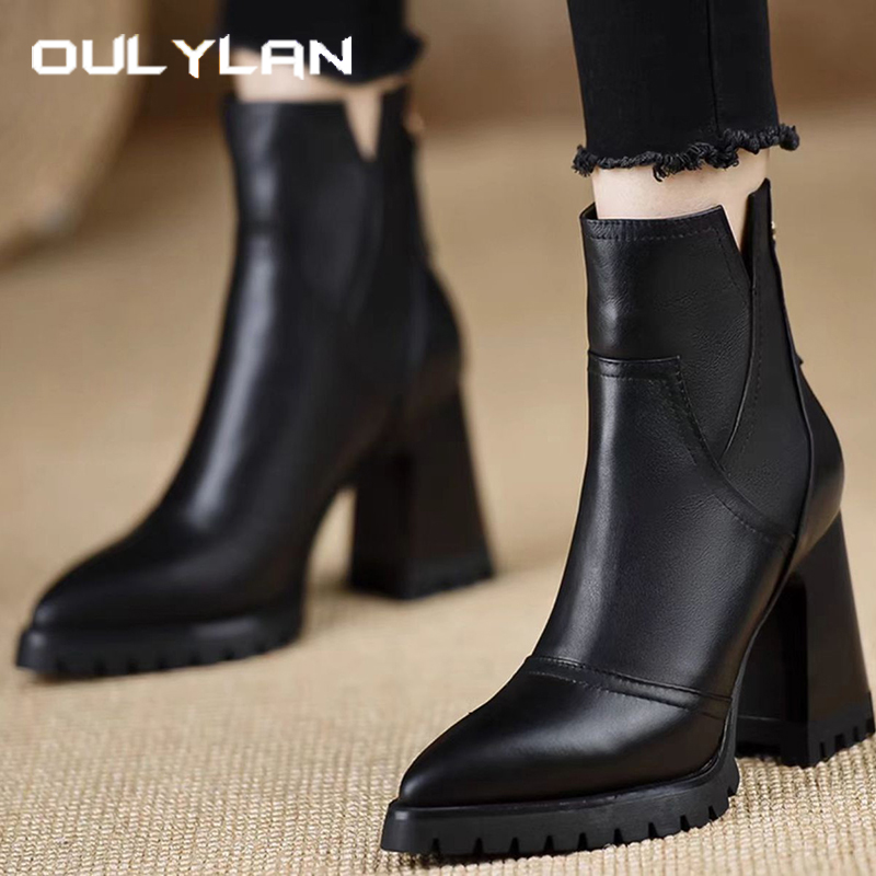 Women Shoes Zipper - Oulylan grosso sapatos femininos de salto