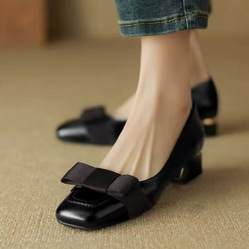 Women Shoes Elegant - Sapatos Planos Femininos de Salto Baixo,