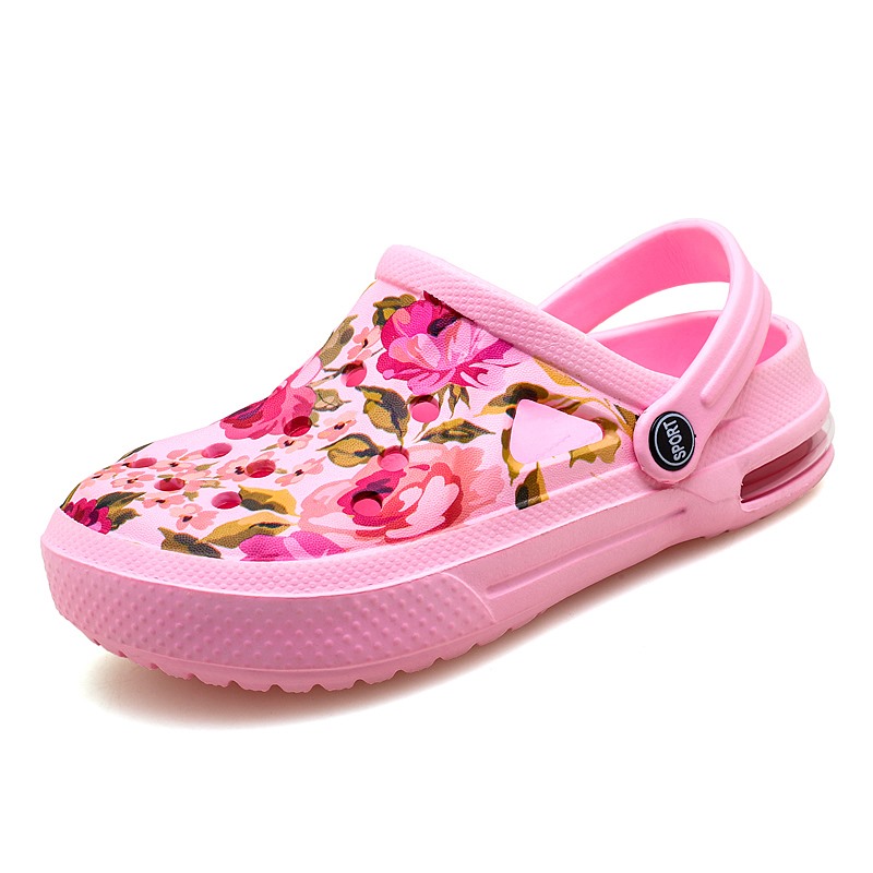 Women'S Shoes Crocs - Verão feminino floral graffiti tamancos sandálias
