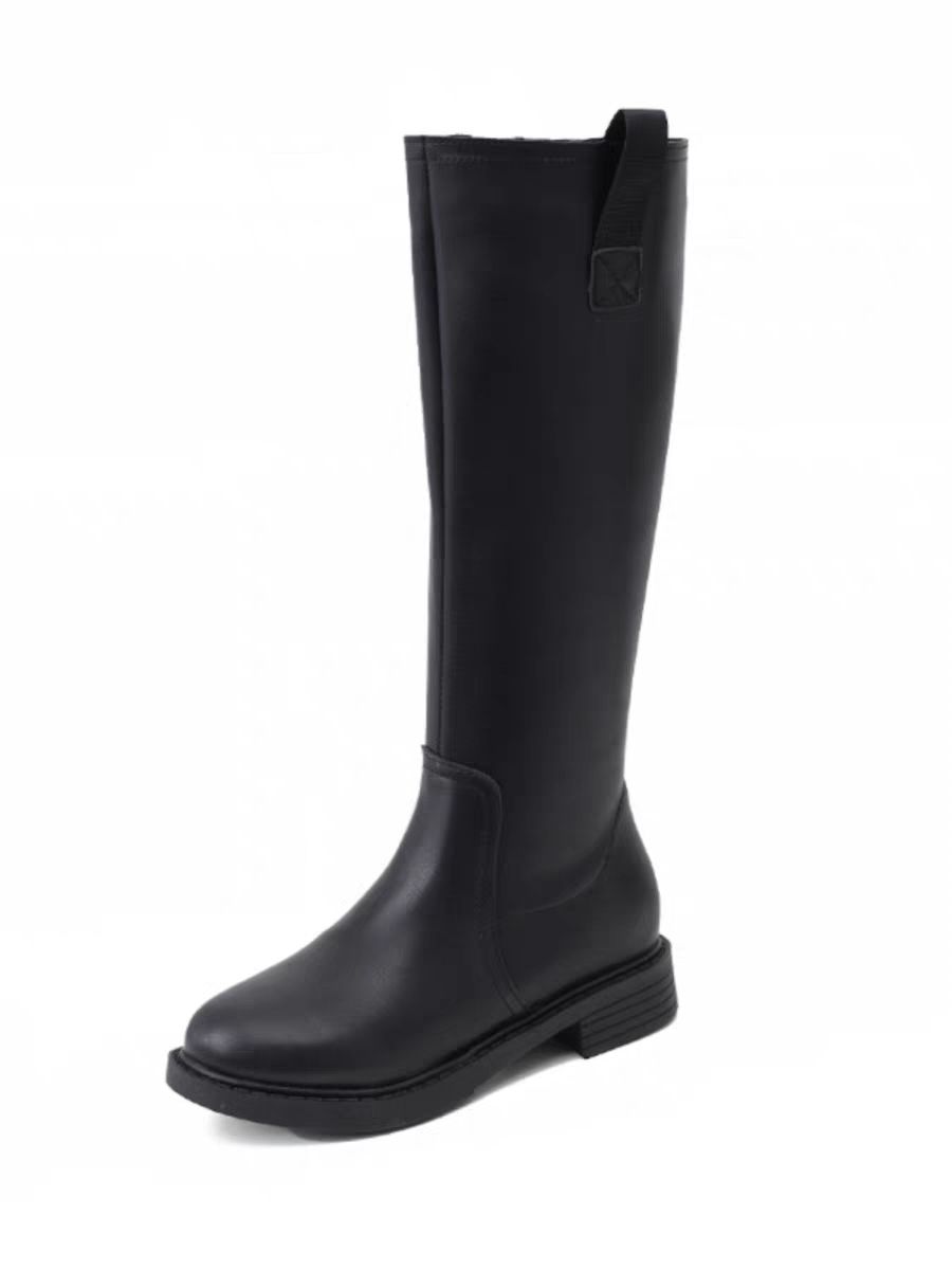 Women Shoes Waterproof - Outono inverno forrado de lã preto