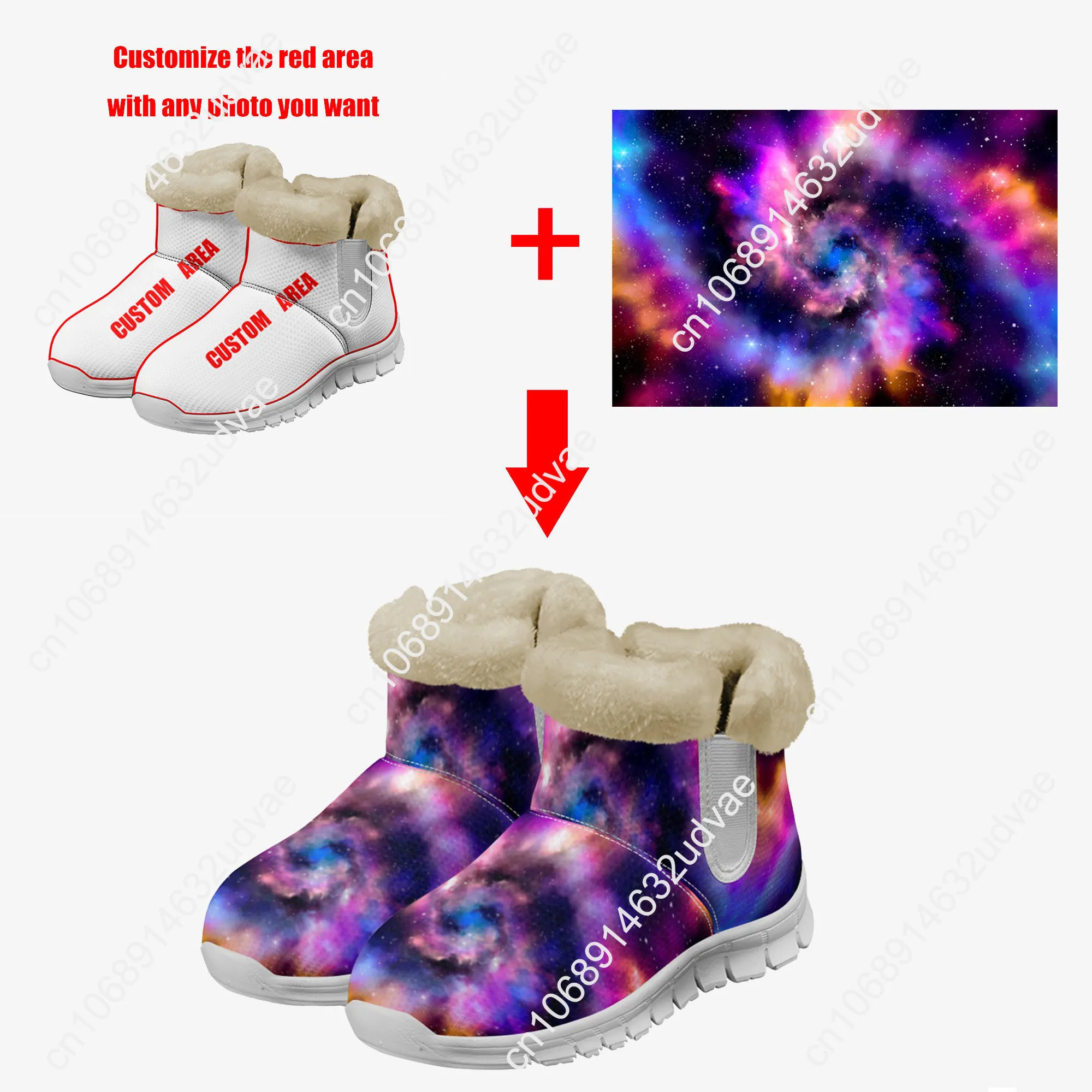 Tênis de Pelúcia Personalizado - Women Shoes Sneakers avaliação e preço