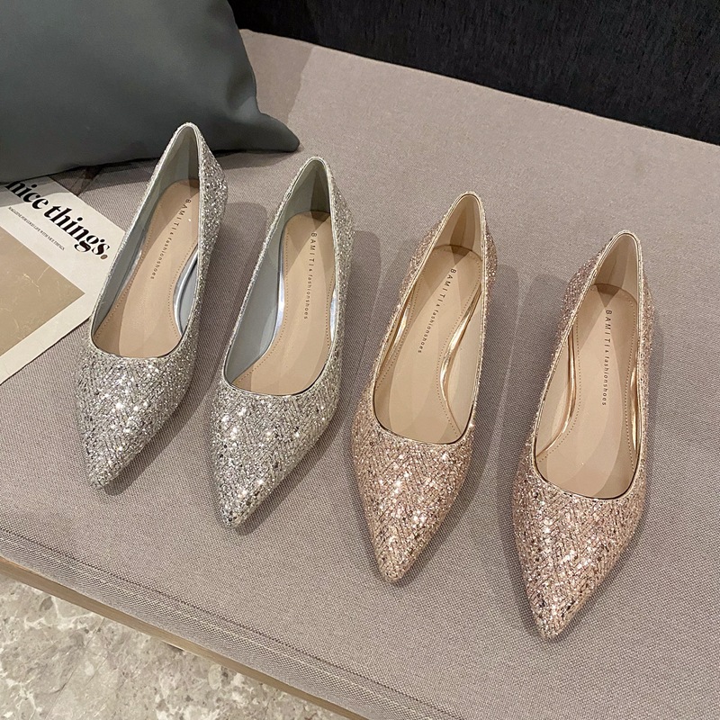 Ouro salto alto feminino desig - Women Shoes Elegant avaliação e preço