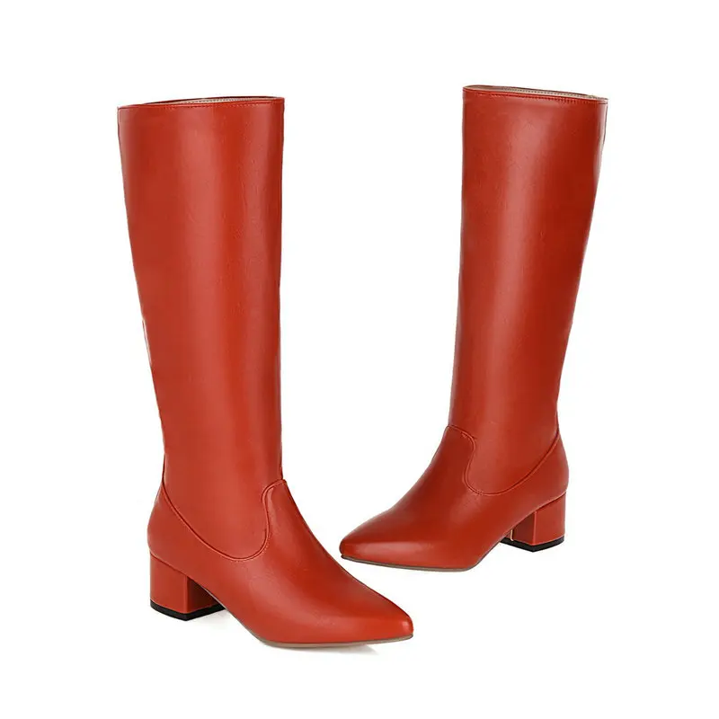 Couro macio do plutônio vermel - Wide Fit Heels avaliação e preço