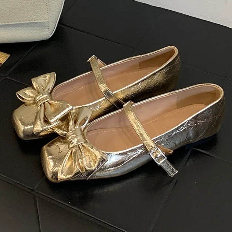 Bonito bowknot dedo do pé quad - Women Shoes Elegant avaliação e preço