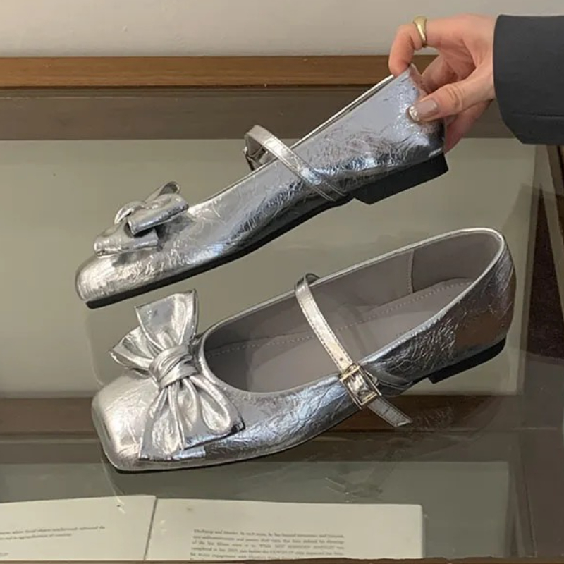 Bonito bowknot dedo do pé quad - Women Shoes Elegant avaliação e preço