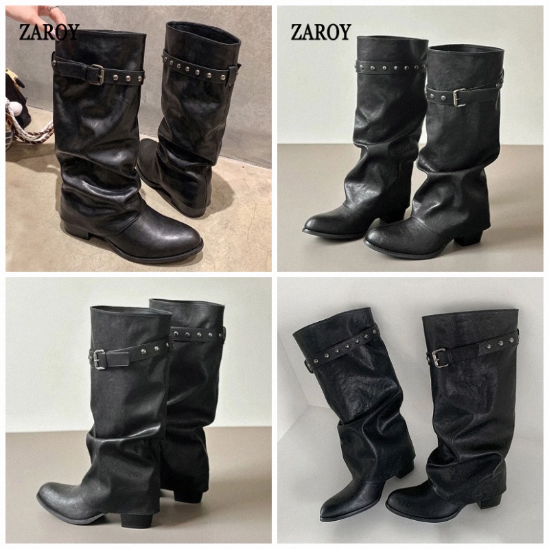Botas de cano alto ZAROY para  - Wide Fit Heels avaliação e preço