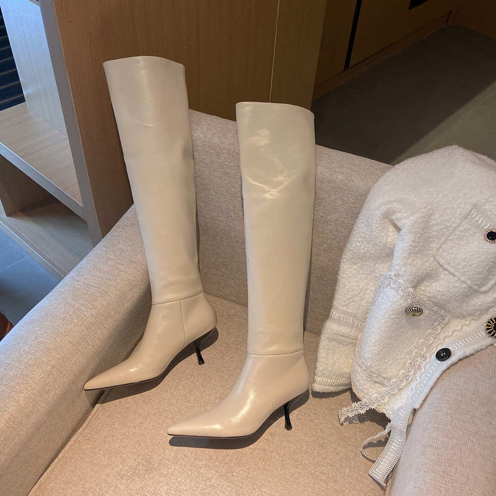 MILI-MIYA Botas femininas clás - Wide Fit Heels avaliação e preço