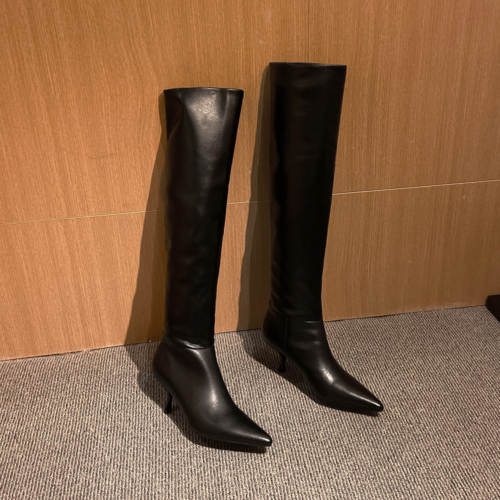 MILI-MIYA Botas femininas clás - Wide Fit Heels avaliação e preço